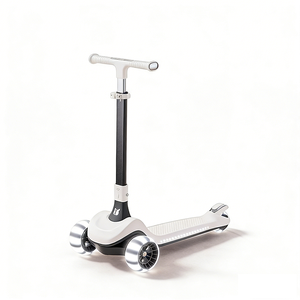 Trottinettes <span class=keywords><strong>électrique</strong></span>s pour enfants à 3 roues avec hauteur réglable, trottinette pliable avec roues lumineuses - Product Image 3