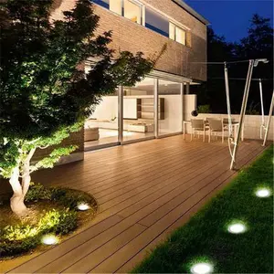 가장 밝은 태양 스테인리스 갑판 빛 옥외 강화된 정원 0.15W 2 LED 태양 홍수 빛