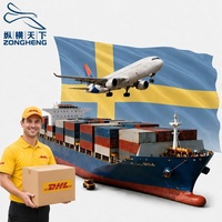 Agente de Envío Marítimo y Aéreo DDP DHL UPS LCL FCL Express FBA de China a Suecia, Transitario de Mercancías Peligrosas