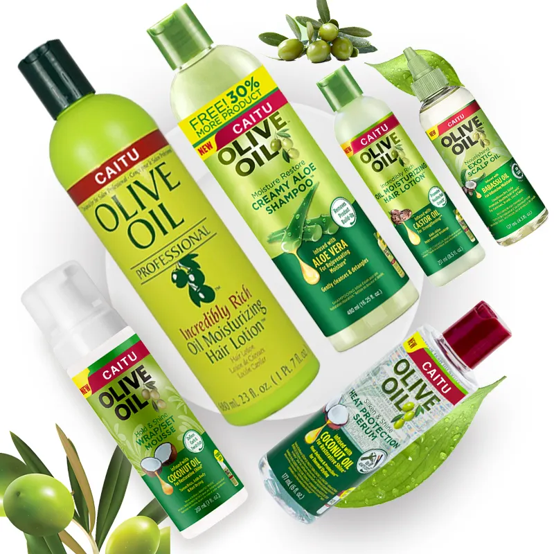 Neues Großhandel Haar Shampoo und Haar Lotion Set Pure Organic Sulfat Free Olivenöl Shampoo Oem