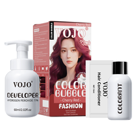 Produit phare en Corée et en Asie du Sud-Est : Coloration capillaire à bulles VOJO sans ammoniaque, 12 teintes tendance, couleur longue durée, en stock, vente en gros