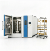 Machine de revêtement ionique sous vide PVD de qualité industrielle AsiaLink avec moteur et pompe PLC pour un contrôle précis du film, idéale pour la placage de pièces de montres et d'ornements