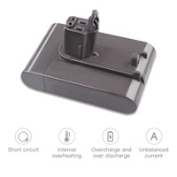 Batterie rechargeable Li-ion 22.2V 3000mAh pour aspirateur animal Dyson Type B DC34 DC35 DC44 DC45 DC46 DC55 DC56 DC57