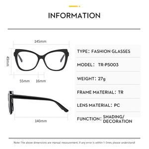 Nouveau modèle de lunettes de haute qualité en provenance de Chine, vente en gros de lunettes pour femmes, lunettes de mode, optiques personnalisées pour hommes, montures de lunettes - Product Image 3