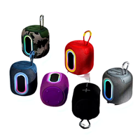 Nouveau haut-parleur portable sans fil étanche 5.3 avec subwoofer intégré, microphone, lumière LED RGB extérieure et diaphragme lumineux 10W – Idéal comme cadeau