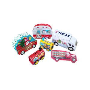 Özel baskı araba şekilli Metal ambalaj teneke kutu şeker tatlılar çikolata için boş gıda sınıfı hediye çocuk oyuncağı teneke kutular - Product Image 1