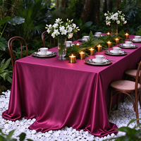 Nappe de table en polyester jacquard de luxe, lavable, infroissable, résistante à la chaleur, réutilisable, motif floral, pour mariage, banquet, fête