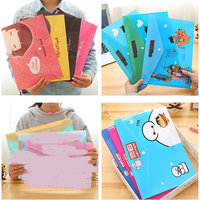Pochette transparente en PVC A4 personnalisée avec bouton pour dossiers, enveloppes et classeurs de documents, présentoir à motifs pour l'école