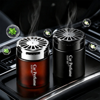 Diffuseur d'huiles essentielles à libération rapide, désodorisant d'ambiance rechargeable, pot en verre pour huiles aromatiques, bouchon en métal à turbine, longue durée