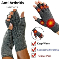 Gants anti-arthrite, accessoire de soulagement des pressions, mitaines, à enfilement à moitié-doigts, pour les Sports en plein air et la conduite