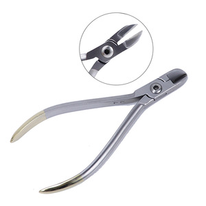Pince à couper les fils orthodontiques en acier inoxydable avec poignée ergonomique pour la chirurgie dentaire - Product Image 1