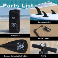 Pic Board Stand-Up Paddleboard Durable Gonflable Sup Paddle Padel Board Drop Stitch Matériel pour le surf