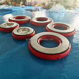 Thả Khâu Nước Nổi Phao Nền Tảng Thông Tư Lưới Không Khí Dock Đảo Inflatable Vòng Dock Với Hồ Bơi Và Lưới - Product Image 4