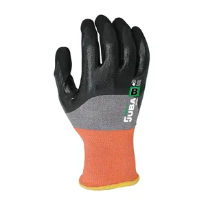 Guanto da rock Juba 4220RF 6 XS K, Nero e Arancione Mélange - Product Image 1