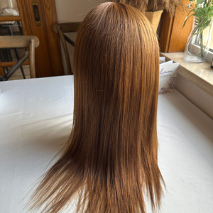 <span class=keywords><strong>Parrucca</strong></span> Full Lace Pronta per la Spedizione, 12A Senza Colla, Capelli Umani Vergini Brasiliani, Realizzata a Mano, Effetto Cuoio Capelluto Naturale, Biondo Miele, Base in Seta Trasparente - Product Image 6