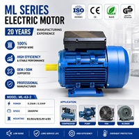 Moteur ML-63-2 0,25 kW, moteur à induction AC, moteur triphasé AC, monophasé