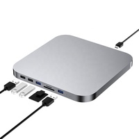 Colorii M1/M2 USB mozzo C di tipo C per Mac Mini con 2.5 "SATA SDD/HDD custodia disco rigido compatibile con mozzi di attracco M1 Mac Mini