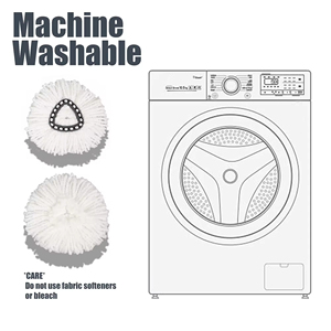 Tête <span class=keywords><strong>de</strong></span> balai serpillère triangulaire en microfibre rotative à 360° <span class=keywords><strong>Vileda</strong></span> O-Cedar, absorbante, universelle pour usage humide et sec, accessoires <span class=keywords><strong>de</strong></span> cordon pour balai serpillère, tête <span class=keywords><strong>de</strong></span> balai serpillère en microfibre - Product Image 6