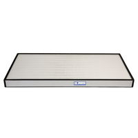 Filter HEPA Kertas Fiberglass dengan Bingkai Aluminium E10/E11/E12/H13/H14/U15/U16 Filter Efisiensi Tinggi untuk Ventilasi Ruang Bersih