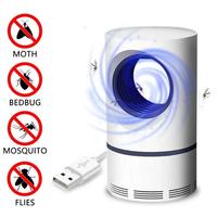 Lampe Anti-Moustique USB pour Intérieur et Extérieur, Tueur de Moustiques LED avec Piège à Mouches, Fonctionnement Silencieux