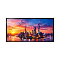 Layar Iklan Digital Signage 98 Inci 4K UHD Android 9.0 CMS Kaca Tempered 8GB ROM Dilengkapi WiFi