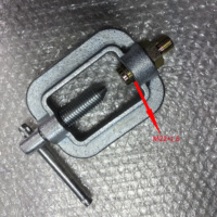 Ensemble de tuyau de charge d'acétylène à pince en C avec raccords en acier au carbone et en laiton, surface peinte, longueur personnalisable