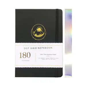 A5 Dotted Notebook Wild natural landscape BUJO Watercolor Journal 180gsm 160gsm Bamboo Paper Waterproof Cover