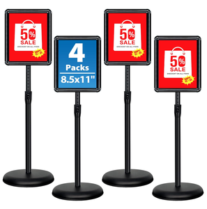 Hookei Aluminum <strong>Display</strong> <strong>Stand</strong> <strong>A3</strong> Poster <strong>Display</strong> Floor <strong>Stand</strong> Poster Frame Adjustable <strong>Paper</strong> Holder - Product Image 5