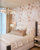 Lustre suspendu circulaire LED en cristal doré de luxe pour hôtel et restaurant