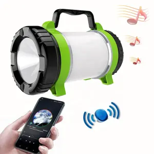 Wireless Speaker camping lights compatible Speaker Microlab Portable Speaker Powerful High Outdoor Bass TF Radio with LED Light