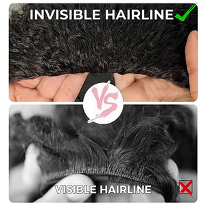 วิกผมแท้ราคาถูก - วิกผมครึ่งศีรษะแบบลอน ความหนาแน่น 180% 3 in 1 ไร้รอยต่อ แบบพลิกกลับได้ วิกผมลอนลึกแบบไม่ต้องใช้กาว พร้อมที่คาดผมแบบเชือกผูก - Product Image 5