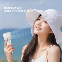 Ventilateur portable de poche Anfuyou, 3 vitesses, 1800 mAh, haute vitesse, avec support, nouvelle arrivée 2026, promotion cadeau, vente en gros usine