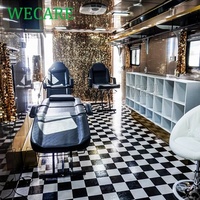 WECARE Remorque Multifonctionnelle Mobile pour Magasin de Vêtements, Camion Boutique, Camion-Remorque Mobile pour Salon de Coiffure et d'Esthétique (Barbier, Beauté, Ongles), Magasin Alimentaire