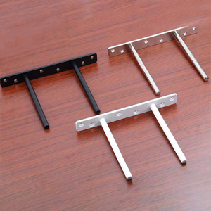 Soporte de tablero de madera de una sola capa con conector oculto Estante de almacenamiento oculto Soporte de estante flotante - Product Image 3