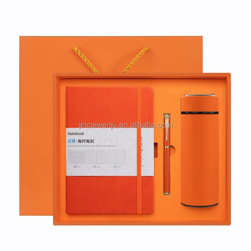 Carnet orange + stylo + tasse