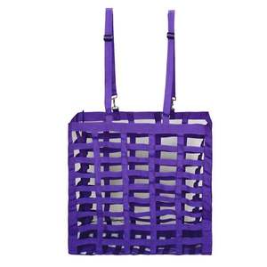 Échantillon gratuit, sac à foin pour cheval à alimentation lente, réglable, haute capacité, quatre côtés, en tissu, avec crochet en métal - Product Image 4