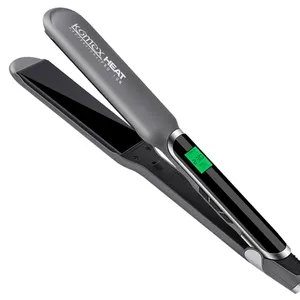 Custom Digitale Flat Iron 450F Black Hair Extension Stijltang Nieuwe Crimp 2 In 1 Golf Styler Control Groothandel Smart Temperatuur