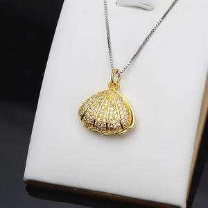 จี้เงินแท้ S925 ทำมือ สำหรับสร้อยคอผู้หญิง จี้เปลือกหอย สร้อยคอไข่มุก 9-11 มม. ฐานเปล่าสำหรับทำเครื่องประดับ DIY สไตล์ชาร์ม - Product Image 4