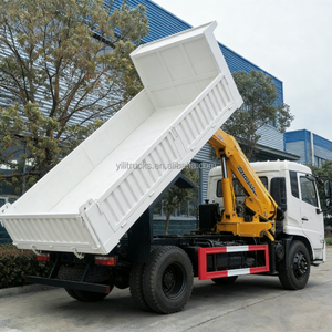 Camion <span class=keywords><strong>benne</strong></span> basculante Dongfeng 5T avec <span class=keywords><strong>grue</strong></span> pliante 8T, <span class=keywords><strong>grue</strong></span> montée sur camion 8T, manipulateur de <span class=keywords><strong>grue</strong></span> à flèche droite 10T - Product Image 3