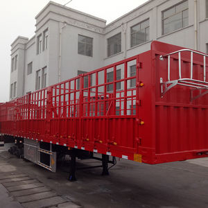 Semi-<span class=keywords><strong>remorque</strong></span> à plateau à 3 <span class=keywords><strong>essieux</strong></span> à prix avantageux, grande capacité de charge, cadre sécurisé, qualité garantie, fourniture directe d'usine professionnelle - Product Image 2