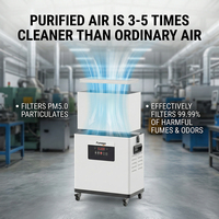 Extracteur de fumée de soudure DX1001, débit d'air 235m³/h, purificateur de fumée mobile pour la réparation électronique, l'industrie de la nouvelle énergie et la soudure de circuits imprimés