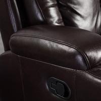 Fauteuils de cinéma inclinables électriques en cuir au design moderne Geeksofa, canapé d'angle pour la maison avec porte-gobelets et rangement dans les accoudoirs