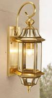 Lampe murale extérieure en laiton rétro Villa, E27, étanche, lampe de jardin avec ampoules halogènes 2700K blanc chaud 90 CRI