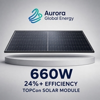 Module solaire photovoltaïque mono 660W avec suppression des points chauds pour solution d'installation solaire haute densité sur toiture résidentielle