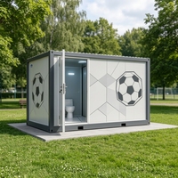 Toilettes préfabriquées portables en conteneur, équipées d'un lavabo, d'une douche, d'un WC, avec séparation humide/sèche, pour le camping et l'hébergement hôtelier