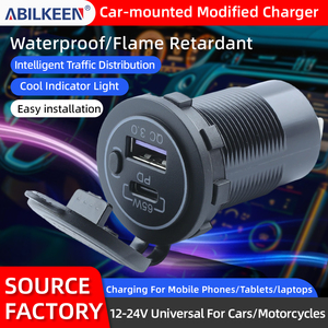 Nouveau design Chargeur rapide PD3.0 <span class=keywords><strong>pour</strong></span> <span class=keywords><strong>voiture</strong></span> DC 12V-24V PD 65W <span class=keywords><strong>Prise</strong></span> de chargeur USB <span class=keywords><strong>pour</strong></span> <span class=keywords><strong>voiture</strong></span>, bateau, camping-car, marine - Product Image 2