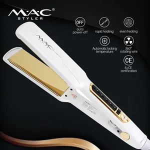 Hotsale Five-range Adjustable Temperature Wide Panel Hair Straightener Gorgeous Fast Heating Salon Equipment wireless flat iron