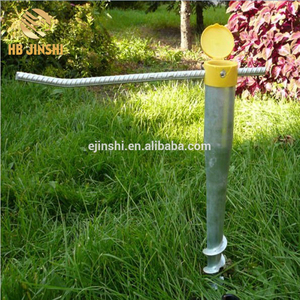เสาเหล็กยึดรั้วแบบปรับได้ JINSHI พร้อมสกรูยึดพื้น - Product Image 3