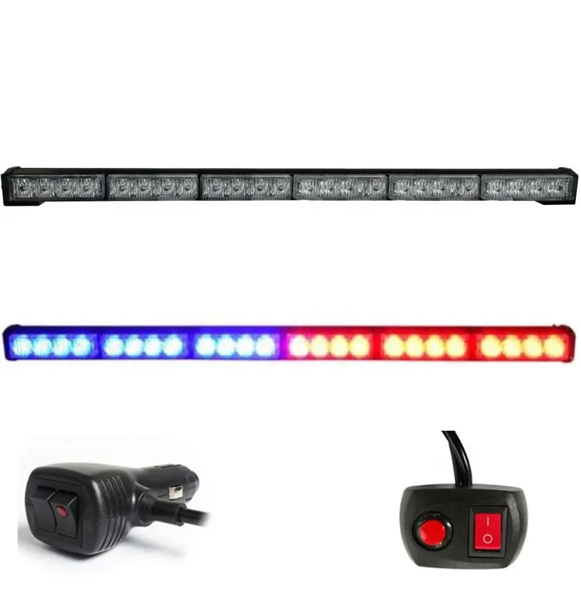 emergency vehicle exterior directional warning strobe light bar towing truck car flash strobe traffic advisor stick bar light