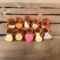 Llavero de Peluche Personalizado de Capibara de 4 Pulgadas, Relleno de Algodón PP, Muñeco Aprietable con Monedero y Opción de Venta al por Mayor para Edades de 8 a 13 Años